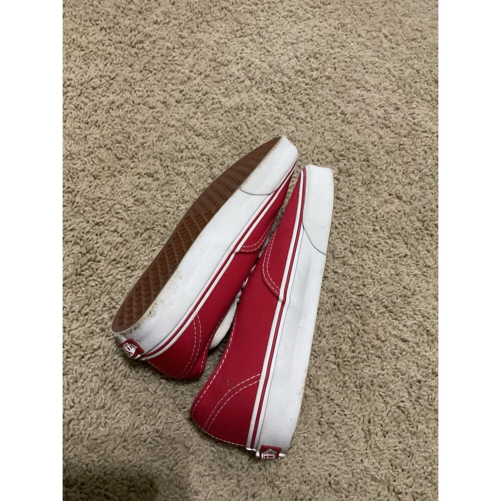 VANS Skate Sk8 UNISEX Shoes Men’s 6.5 Women’s 8 Red Canvas Lace Up Classic - Picture 5 of 7